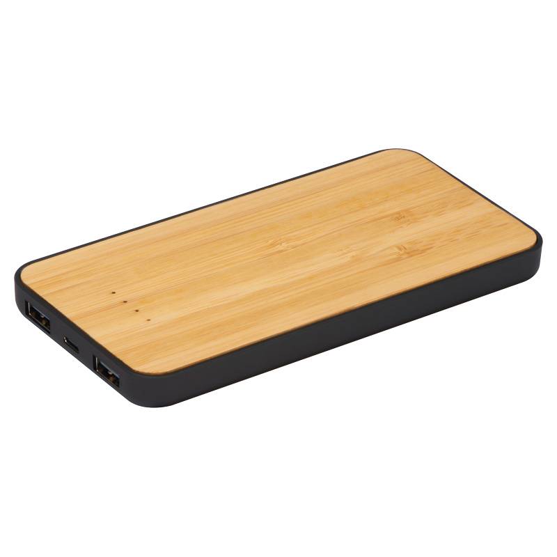 Bezdrôtová nabíjačka a Power bank, 8 000 mAh, hnedá béžová