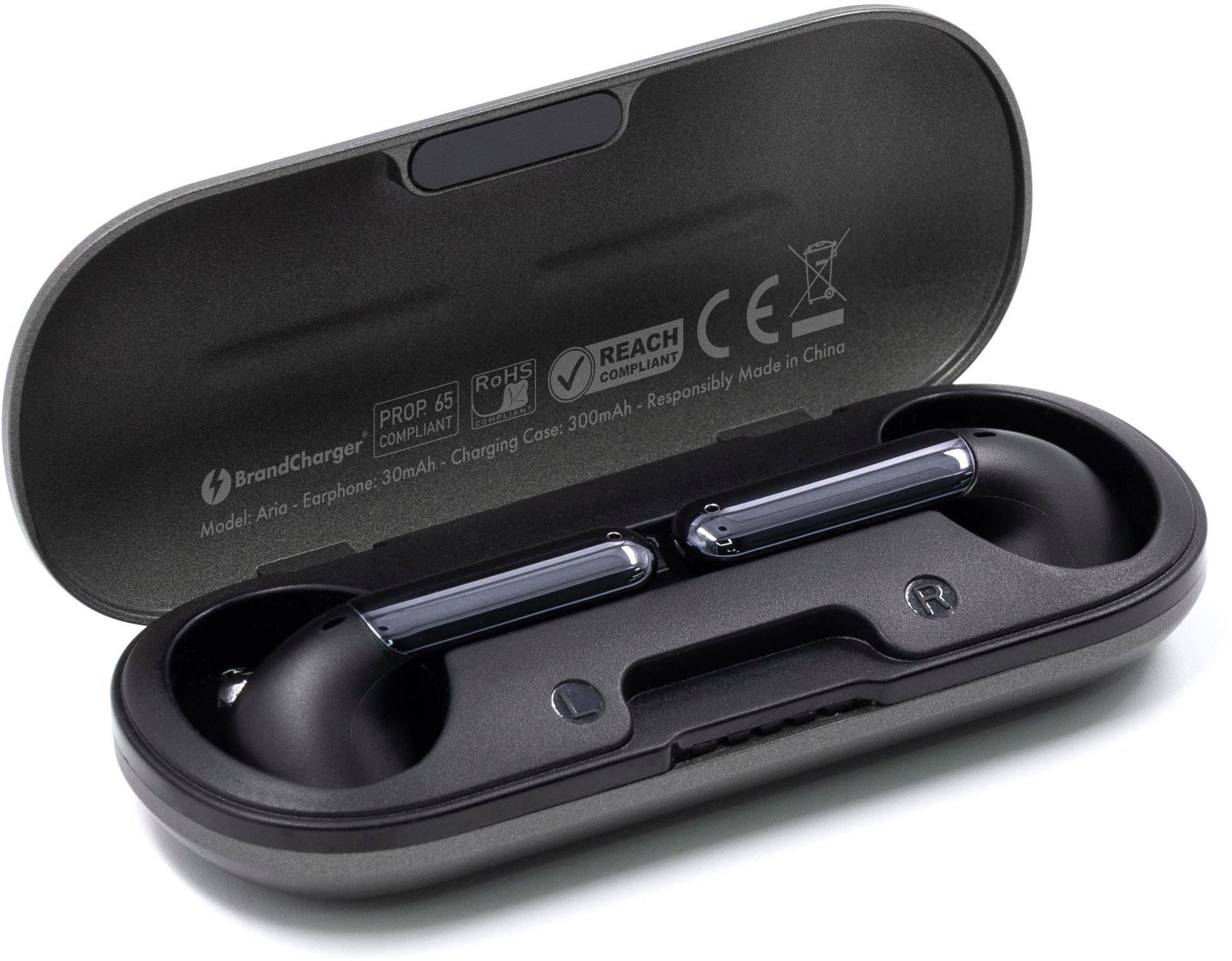 Bezdrôtové slúchadlá Brandcharger Aria, sivá Gun Metal