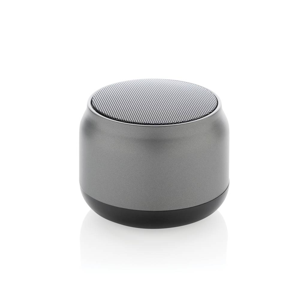 Bezdrôtový reproduktor 3W BeatBuddy z RCS recykl. plastu, sivá 