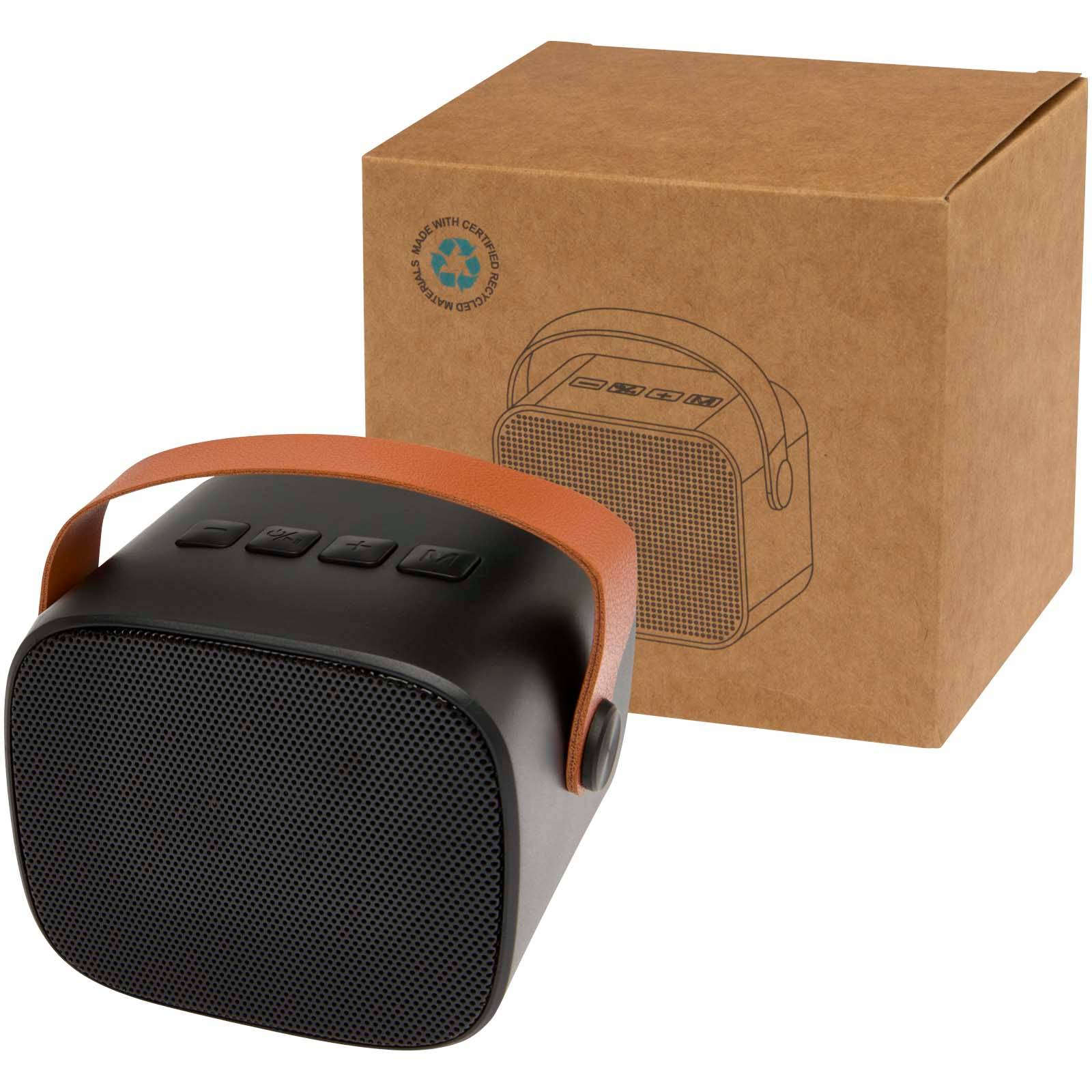 Bezdrôtový reproduktor s výkonom 3 W z recyklovaného plastu Diya, čierna