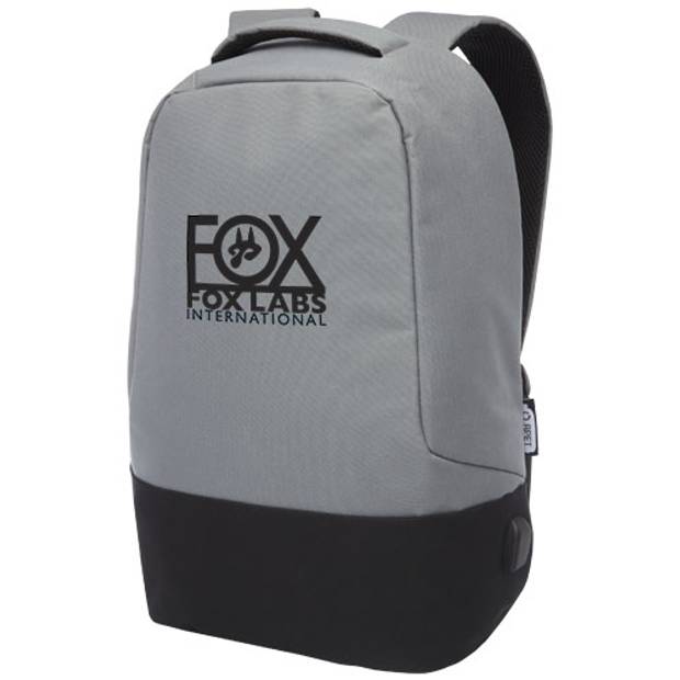 Bezpečnostní batoh z RPET Cover, šedá Bezpečnostní batoh z RPET Cover, šedá