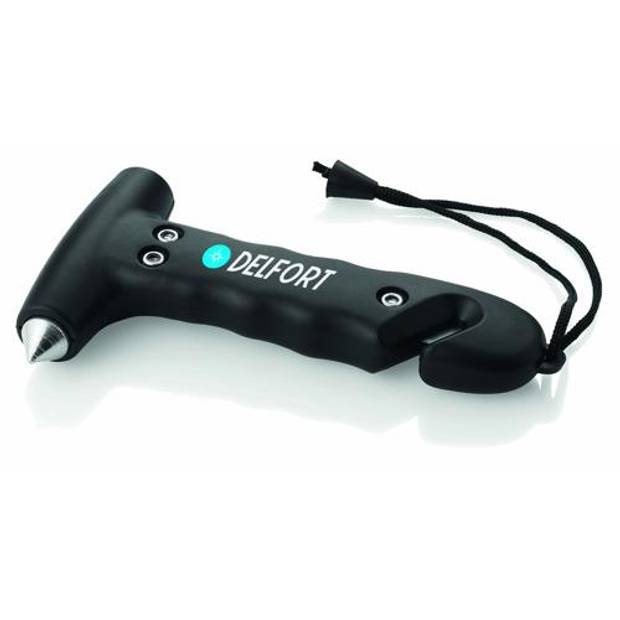 Bezpečnostní kladívko s řezačkou, černá Bezpečnostní kladívko s řezačkou, černá