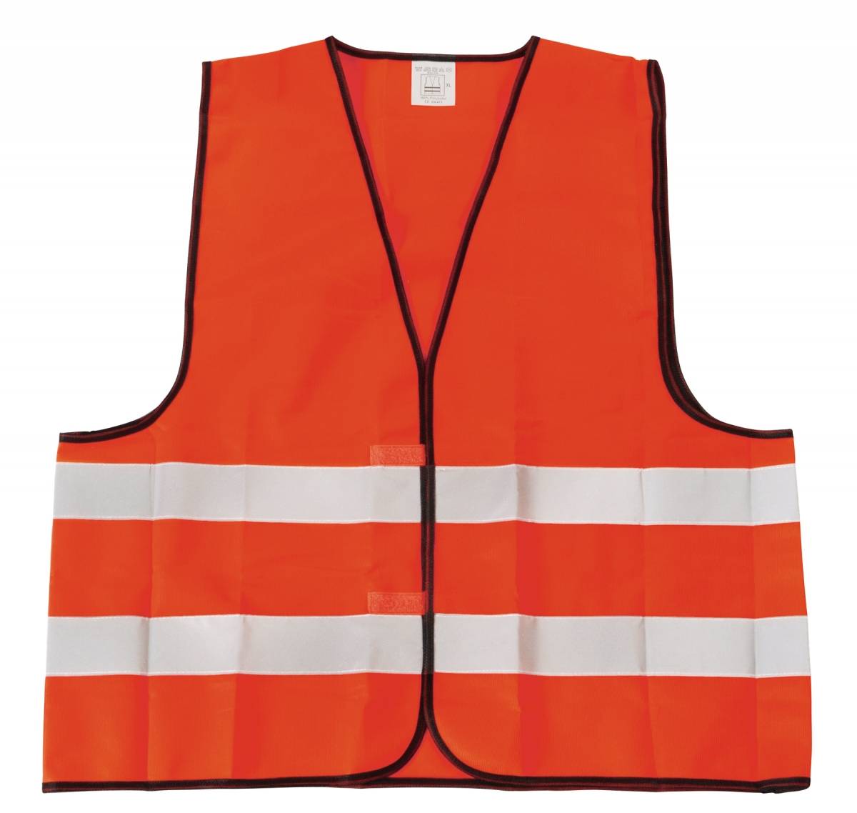 Bezpečnostní vesta s reflexními pruhy, fluorescenční oranžová