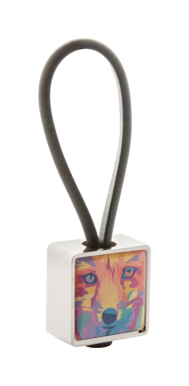 Blocky Kľúčenka, sivá Silver