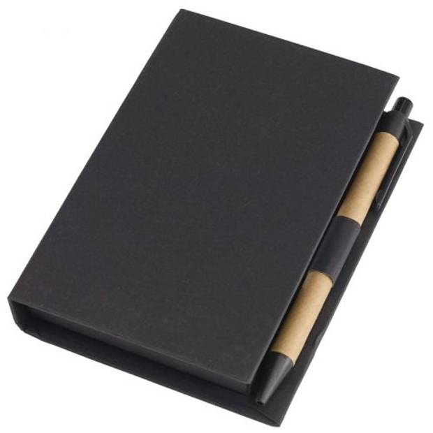 Blok se samolepicími značkovačů, kuličkové pero a pravítkem, černá Blok se samolepicími značkovačů, kuličkové pero a pravítkem, černá