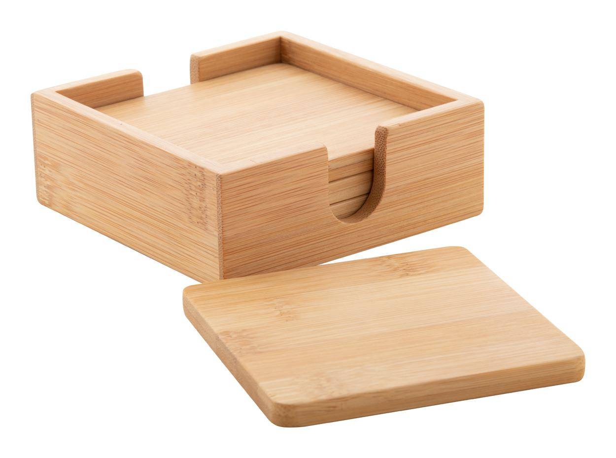 Boosty sada podložiek pod pohár, hnedá