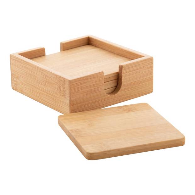 Boosty sada podložiek pod pohár, hnedá Boosty sada podložiek pod pohár, hnedá