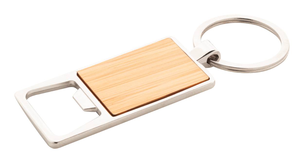 Boppen prívesok na kľúče s otváračom na fľaše, hnedá natural