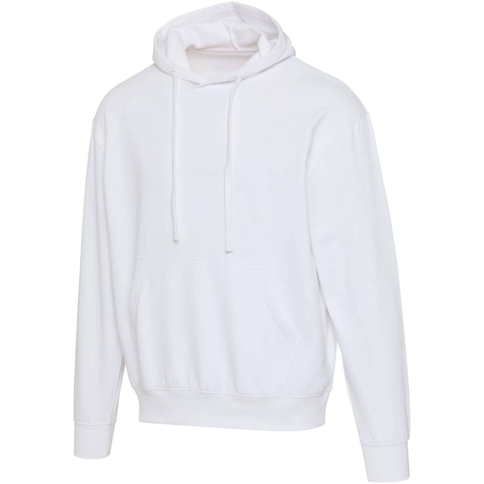 Boris unisex oversize mikina s kapucňou z org.materiálu 280 g/m2, biela XS
