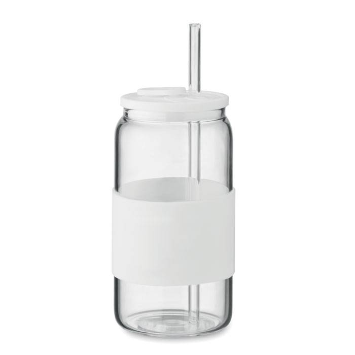 Borosilikátový pohár 550ml s br, biela