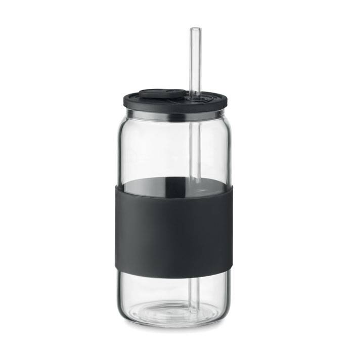 Borosilikátový pohár 550ml s br, čierna