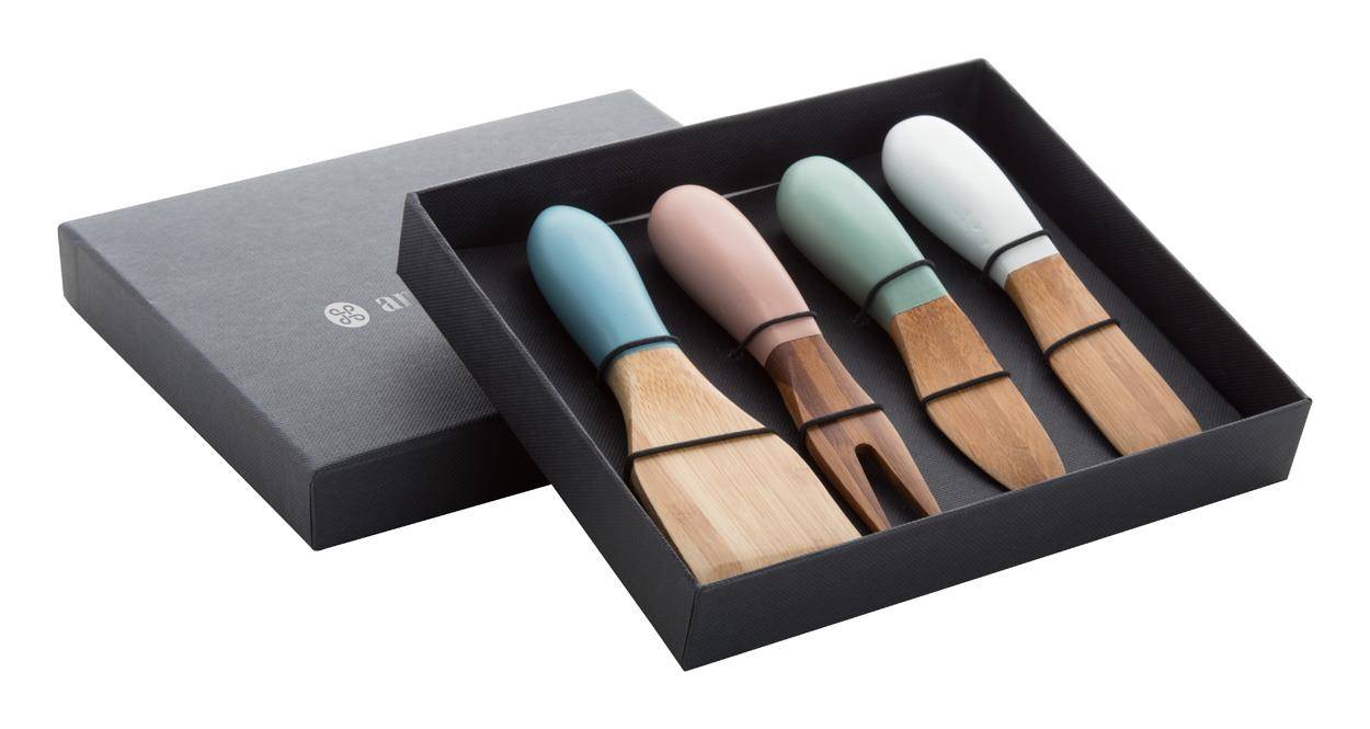 Boursin sada nožov na syr, viacfarebná