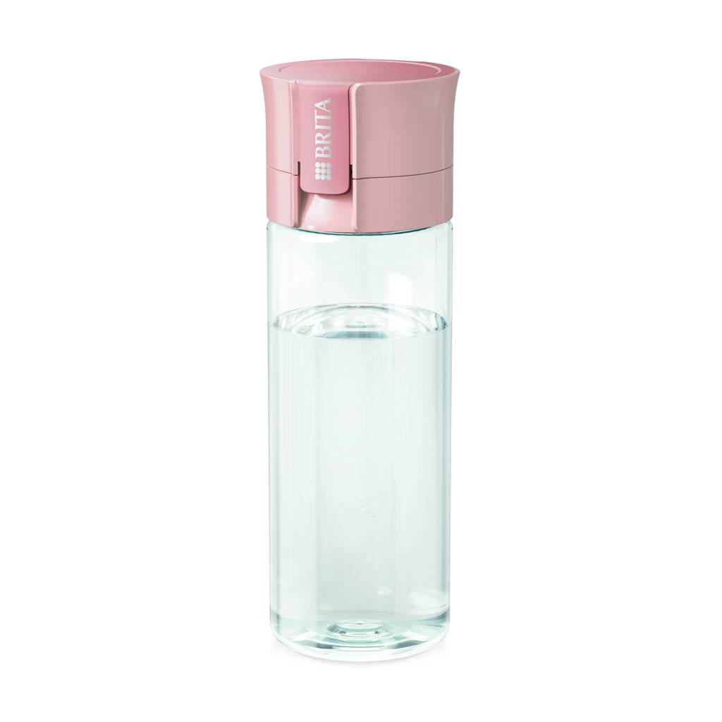 BRITA VITAL fľaša s vod. filtrom, 600 ml – vrátane 2 filtrov, ružová Apricot