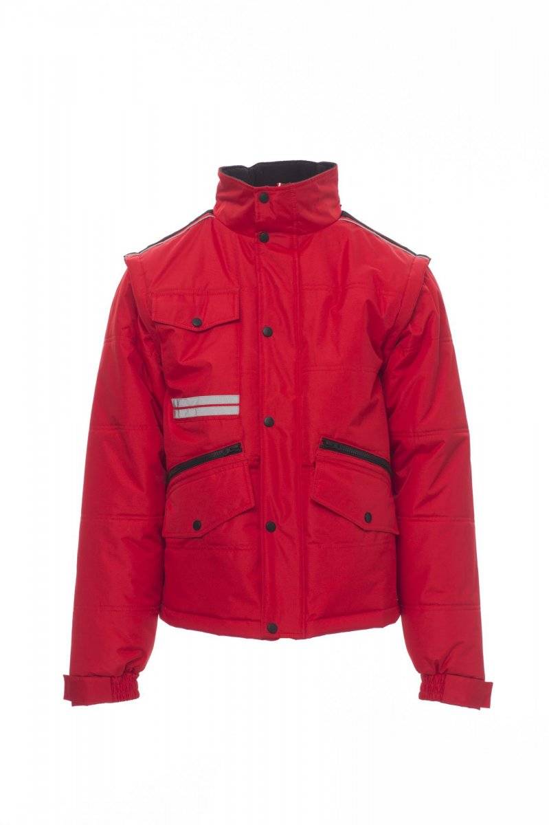 Bunda PAYPER FIGHTER 2.0, červená / čierna, 3XL