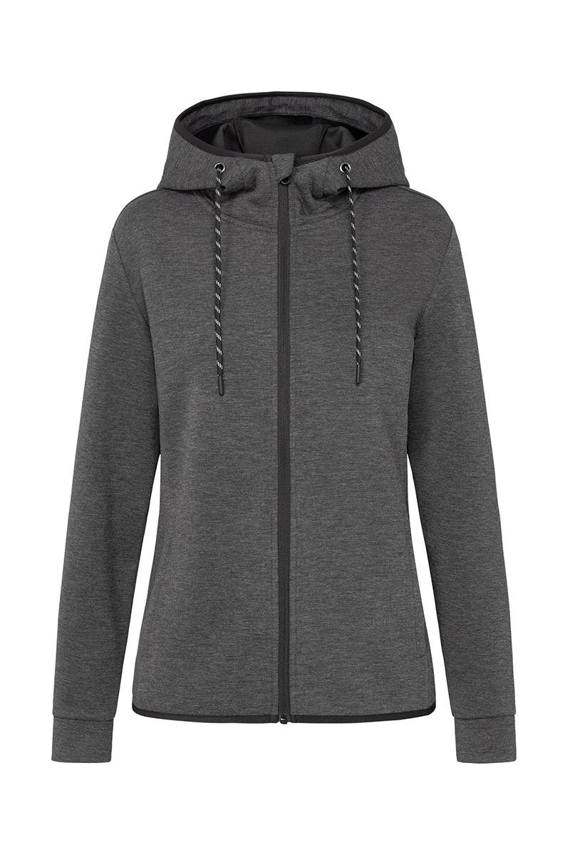 Bunda STEDMAN Recycled Scuba Jacket, Anthra Heather černá, S