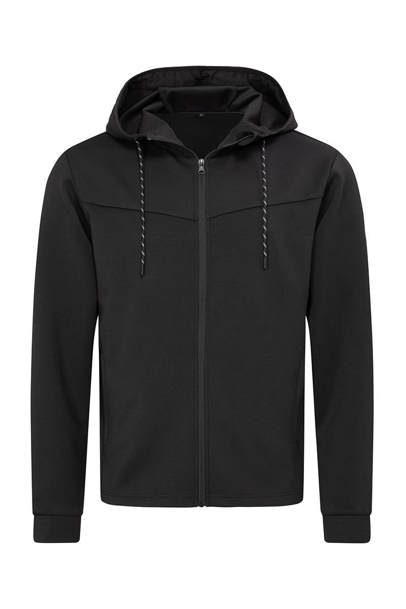 Bunda STEDMAN Recycled Scuba Jacket, Black Opal čierna, 2XL