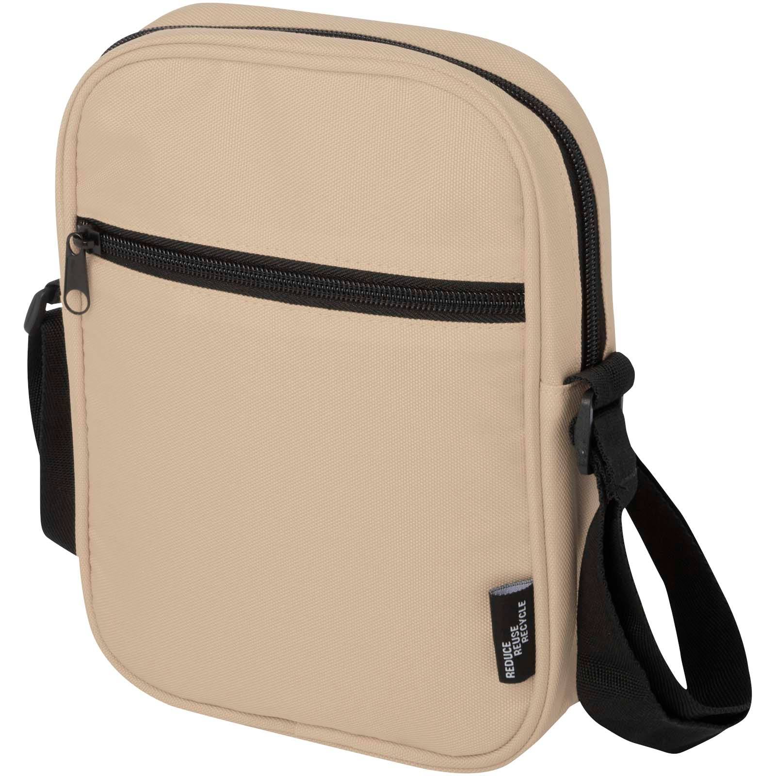 Byron GRS recyklovaná crossbody taška, 2 l, hnedá Oatmeal