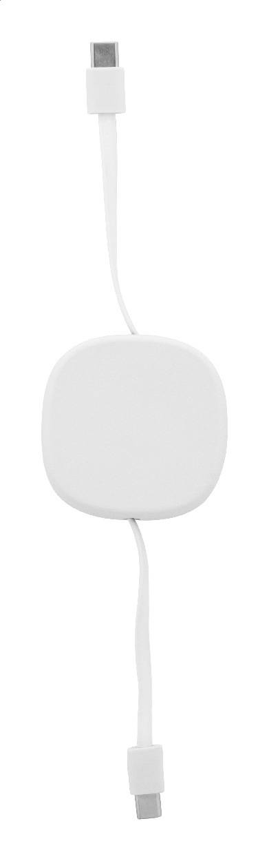 Cabsle 60W nabíjací kábel RABS USB-C, biela