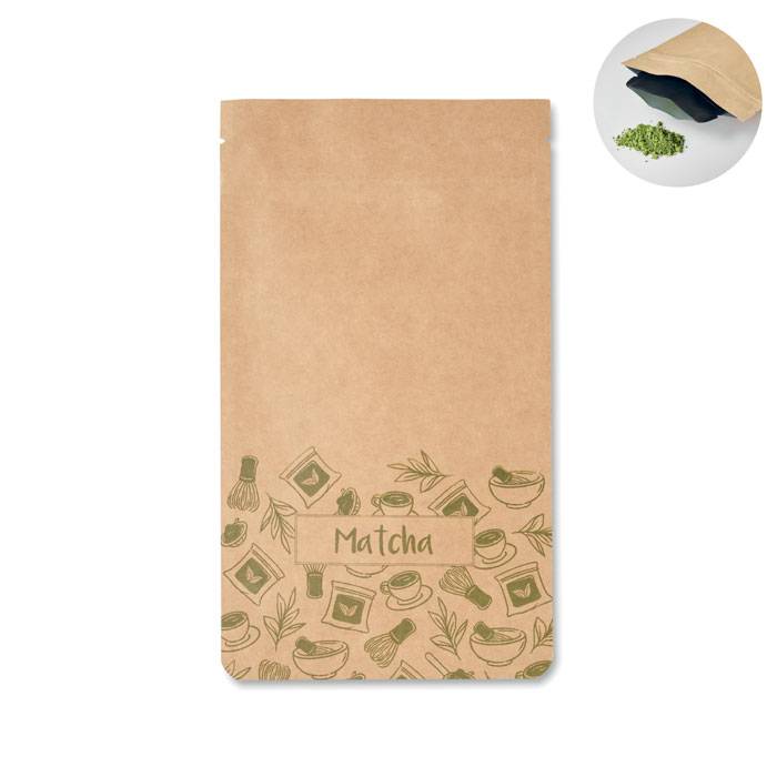 Čajový prášok matcha 10 g, hnedá Beige