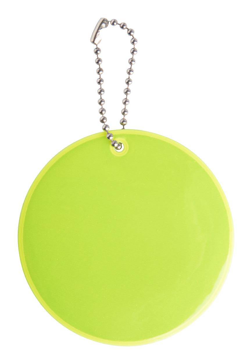 Candid reflexný prívesok na kľúče, žltá fluorescenčná