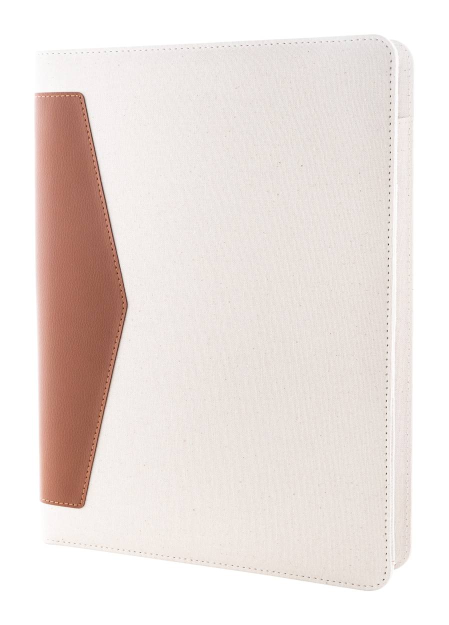 Carbasa A4 sloha na dokumenty z recyklovaného plátna, hnedá natural