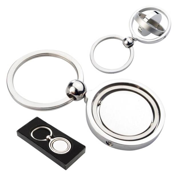 Carousal přívěsek na klíče, šedá stříbrná Carousal přívěsek na klíče, šedá stříbrná