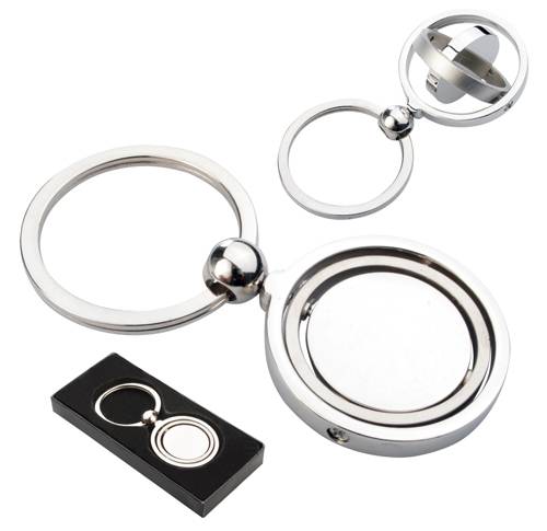 Carousal prívesok na kľúče, sivá strieborná