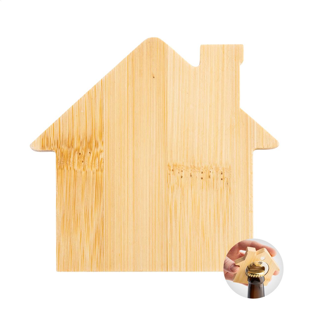 CasaPivo otvárač s magnetom na chladničku, hnedá Natural