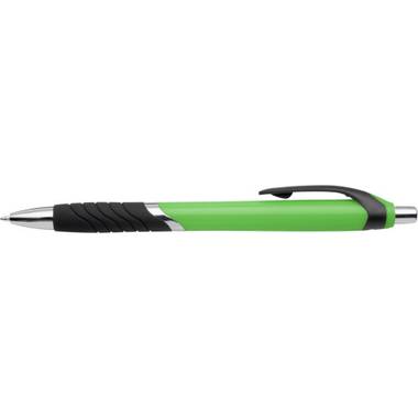 CELESTIN plastové guľôčkové pero,modrá náplň, zelená
