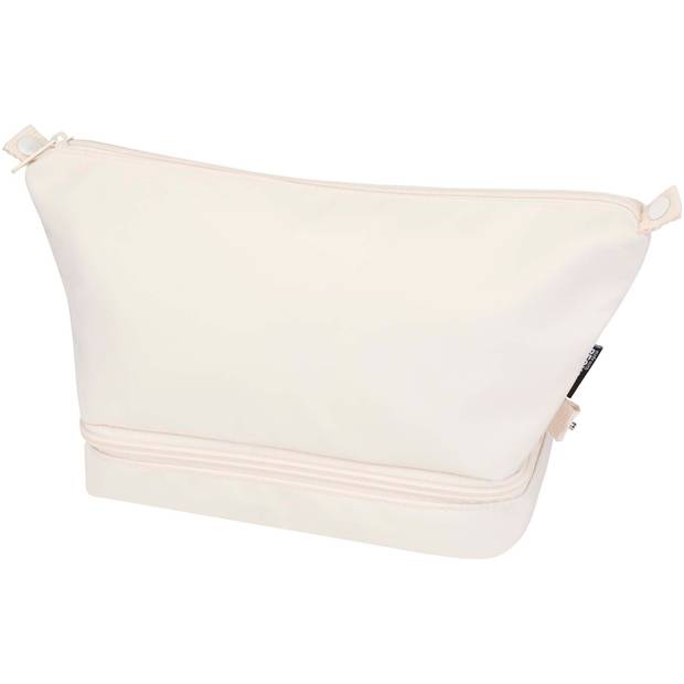 Cestovná toaletná taška Trip Aware™ z recyklovaného materiálu s objemom 6 l, biela Creme Cestovná toaletná taška Trip Aware™ z recyklovaného materiálu s objemom 6 l, biela Creme