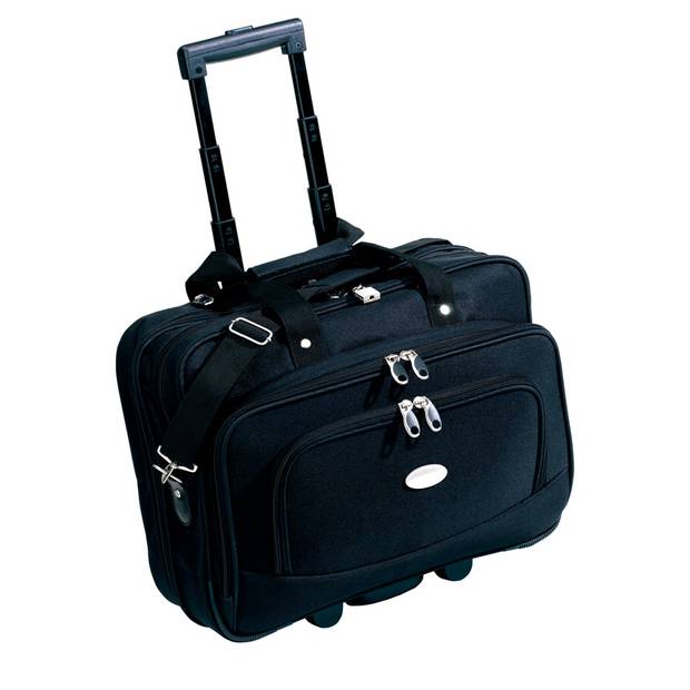 Cestovní kufr na kolečkách, černá Cestovní kufr na kolečkách, černá