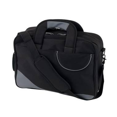 Cestovní taška na dokumenty a laptop, černá