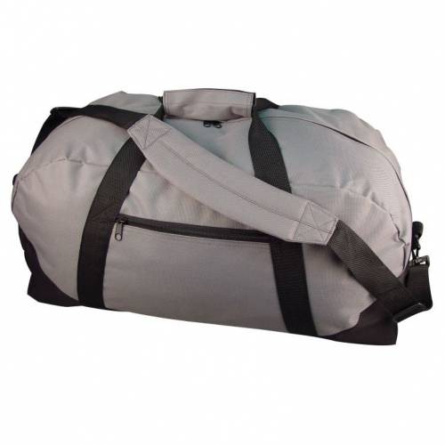 Cestovní taška s popruhem přes rameno, šedá