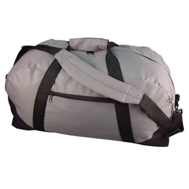 Cestovní taška s popruhem přes rameno, šedá Cestovní taška s popruhem přes rameno, šedá