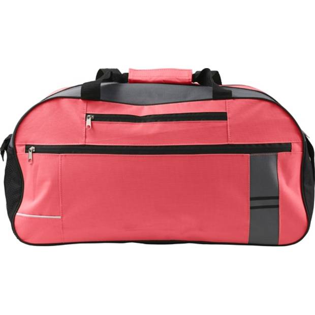 Cestovní taška s reflexním pruhem, červená Cestovní taška s reflexním pruhem, červená