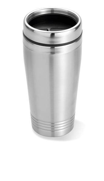 Cestovný hrnček z nerezovej ocele s dvojitou stenou