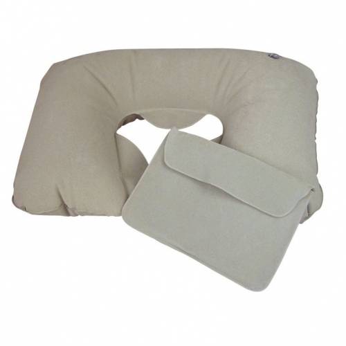 Cestovný nafukovací vankúšik, strieborná