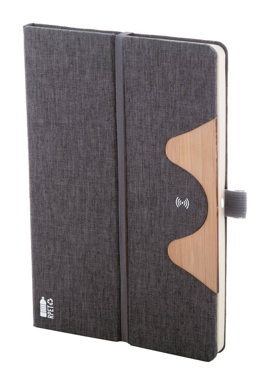 Chatem RPET blok s bezdrátovou nabíječkou, šedá