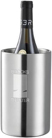 Chladící nádoba na víno, stříbrná