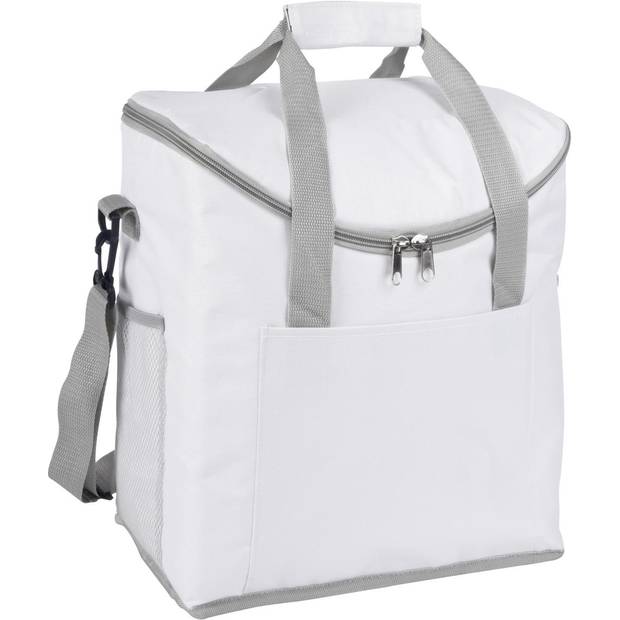 "Chladící taška ""Frosty"", bílá - šedá" "Chladící taška ""Frosty"", bílá - šedá"