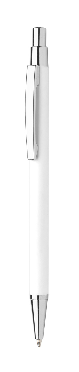 Chromy guľôčkové pero, biela