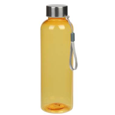 Číra fľaša na pitie s farebným nádychom, objem 550 ml, žltá