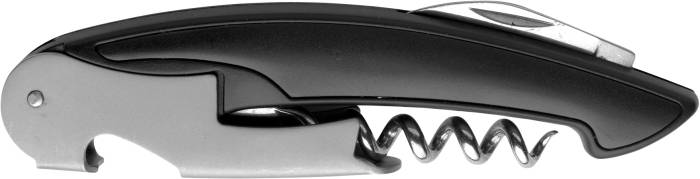 Číšnický nůž s vývrtkou na víno, černá