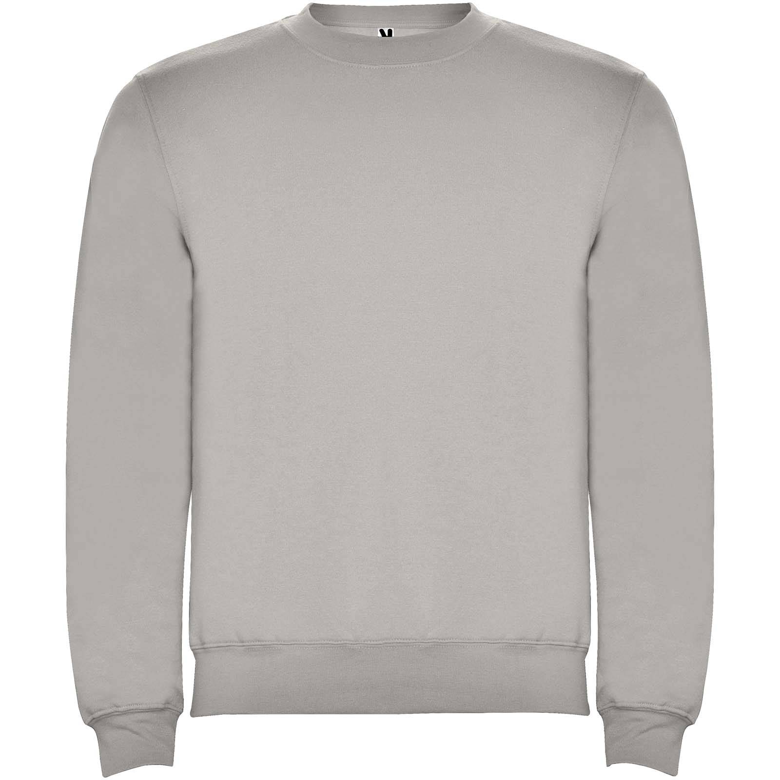 Clasica unisex sveter s výstrihom crewneck, sivá Pearl XS