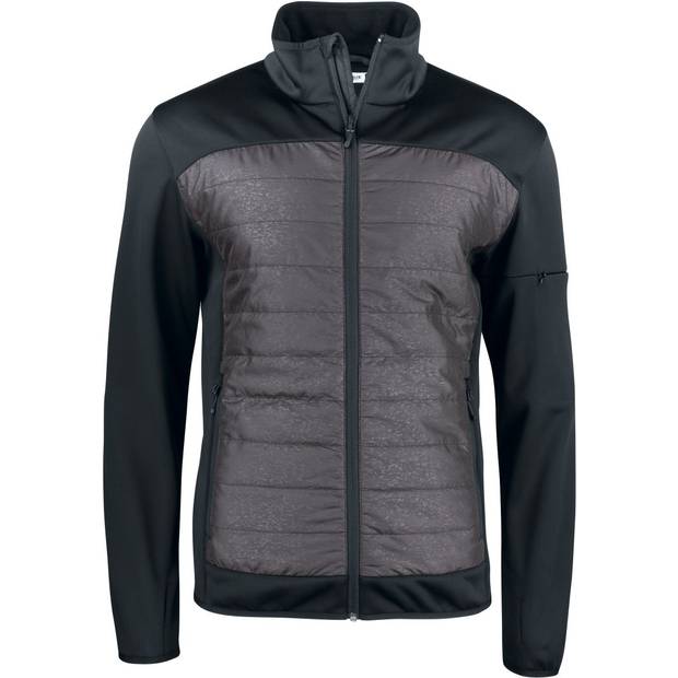 Clique|Custer Jacket Men, Pánska reflexná hybrid.bunda, čierna-čierna Reflective, M Clique|Custer Jacket Men, Pánska reflexná hybrid.bunda, čierna-čierna Reflective, M