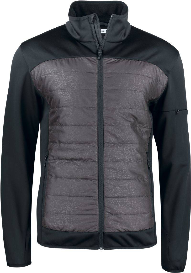 Clique|Custer Jacket Men, Pánska reflexná hybrid.bunda, čierna-čierna Reflective, XS