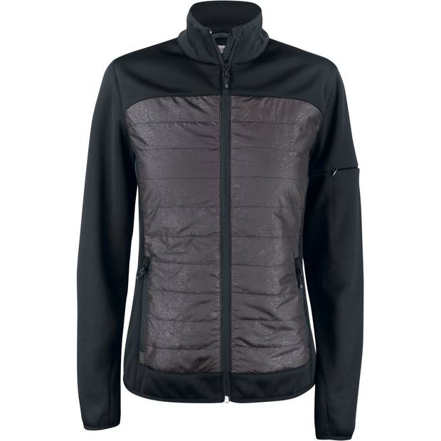 Clique|Custer Jacket Women, Dámska reflexná hybrid.bunda, čierna-čierna Reflective, S Clique|Custer Jacket Women, Dámska reflexná hybrid.bunda, čierna-čierna Reflective, S