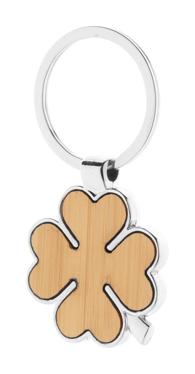 Clorby prívesok na kľúče, hnedá natural