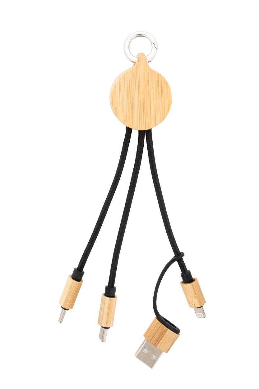 Cobbel Mini USB nabíjací kábel, hnedá natural