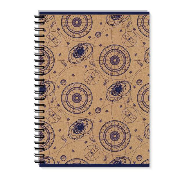 College blok A4 linajkový Zodiac kraft, viacfarebná College blok A4 linajkový Zodiac kraft, viacfarebná